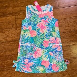 Lilly Pulitzer girls little Lilly classic shift dress Multi Swizzle sizes 7& 10